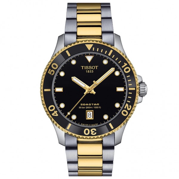 TISSOT T-Sport Seastar 1000 Two Tone Stainless Steel Bracelet T1204102205100