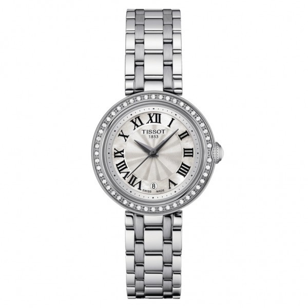 TISSOT T-Lady Bellissima Small Diamonds Silver Stainless Steel Bracelet T1260106111300