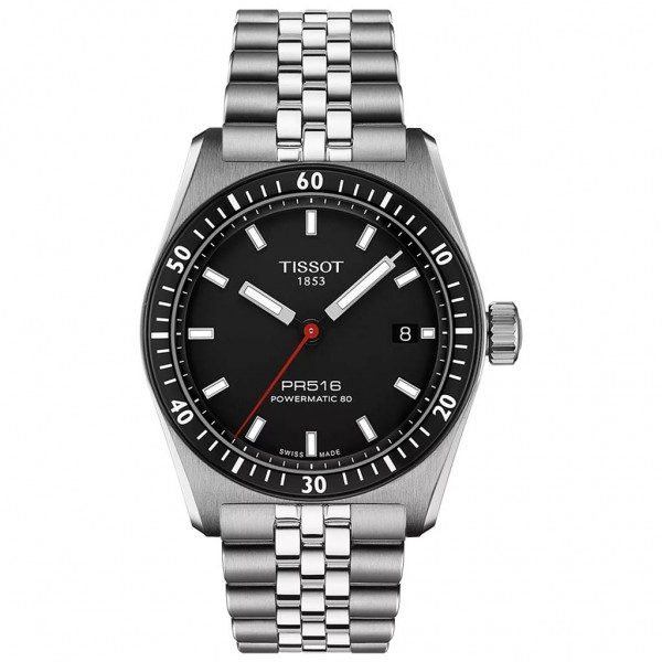 TISSOT T-Sport PR 516 Powermatic 80 Automatic Silver Stainless Steel Bracelet T1494071105100