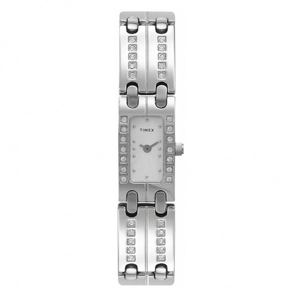 TIMEX T2D111 Crystals Silver Stainless Steel Bracelet