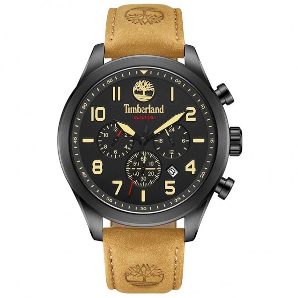 TIMBERLAND Ashmont TDWGF0009701 Dual Time Tampa Leather Strap