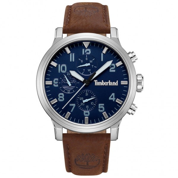 TIMBERLAND Driscoll TDWGF0040702 Multifunction Brown Leather Strap
