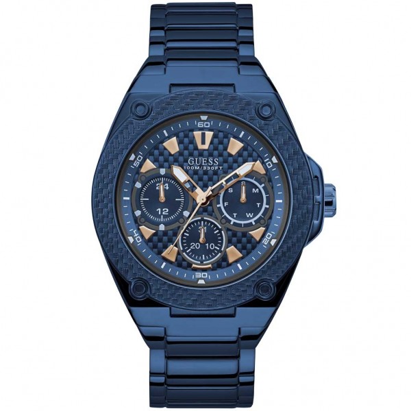GUESS Legacy W1305G4 Multifunction Blue Stainless Steel Bracelet