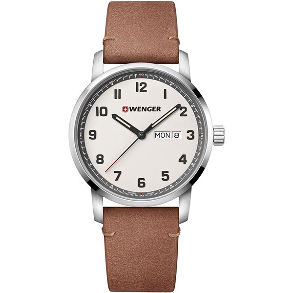 WENGER Attitude 01.1541.117 Brown Leather Strap