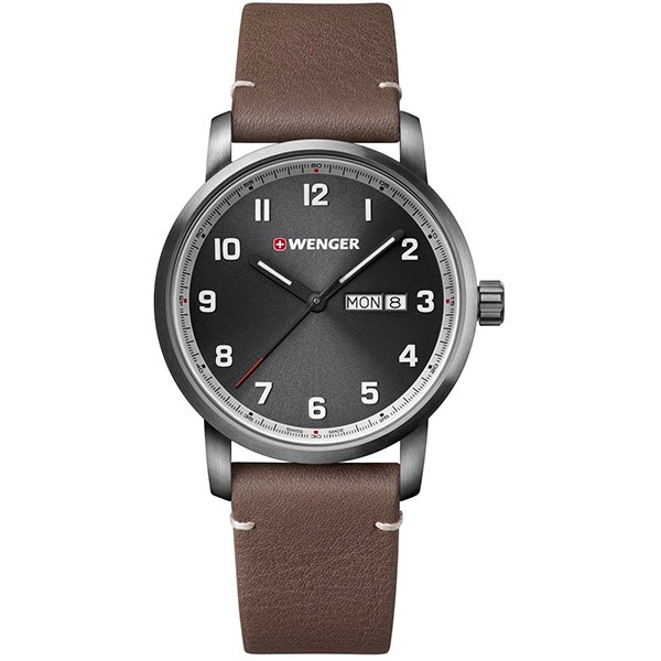 WENGER Attitude 01.1541.122 Brown Leather Strap