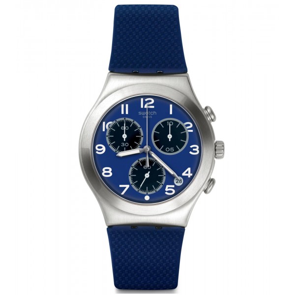 SWATCH Sweet Sailor YCS594 Chronograph Blue Rubber Strap