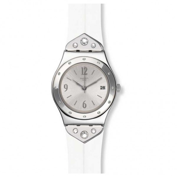 SWATCH Scintillating YLS450 White Rubber Strap