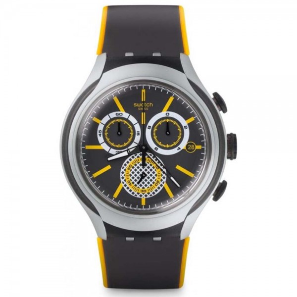 SWATCH Bee-Droid YYS4008 Chronograph Grey Rubber Strap